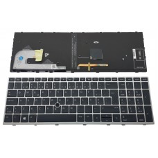 Teclado HP EliteBook 755 G5 | 850 G5 | 850 G6 | Zbook 15U G5 | 15U G6 Track Stick Retroiluminado - Moldura Prata Teclado HP EliteBook 755 G5 | 850 G5 | 850 G6 | Zbook 15U G5 | 15U G6 Track Stick Retroiluminado - Moldura Prata